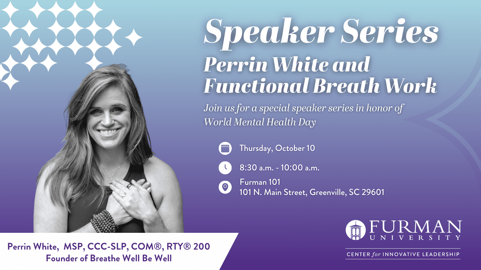 Perrin White event information
