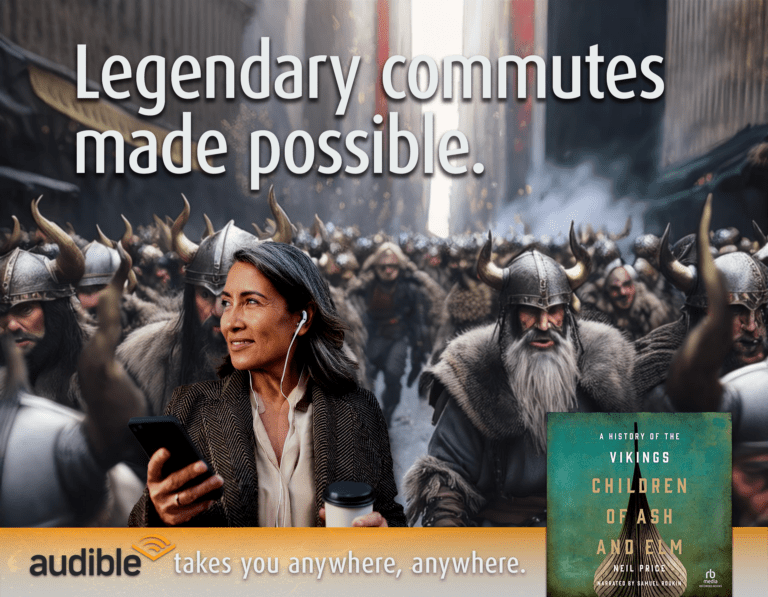 Mockup Audible ad using AI