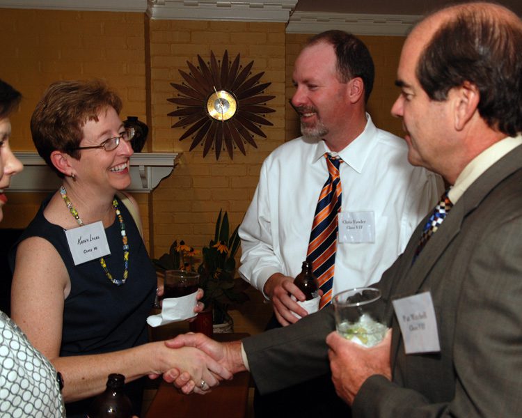 (l-r) Kathy Lyles, Chris Fowler, and Pat Mitchell (all Class VII)