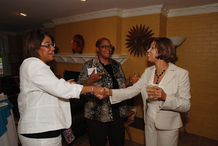 (l-r) Mignon Early, Elizabeth Woods (both from Class II) and Andrea Ulmer (Class VII)