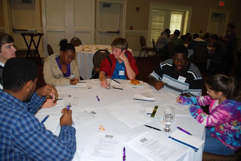 The tone was light and fun, as students interacted with their peers