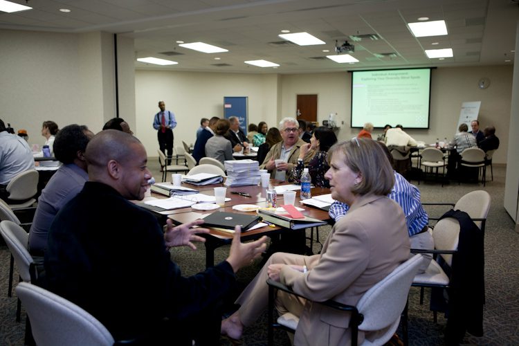 Diligently working within their various groups