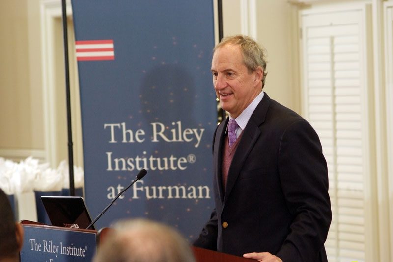 Furman President Rod Smolla welcomed DLI participants and guests to Furman, and congratulated the DLI participants on their participation in DLI