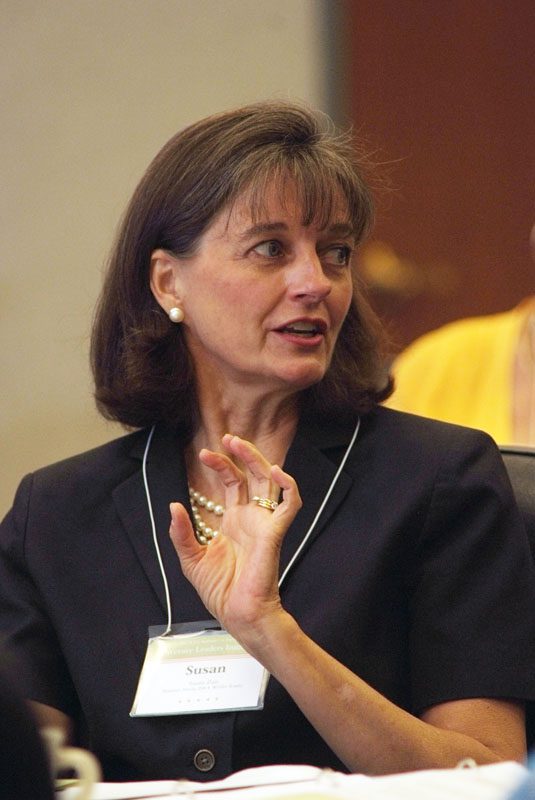 Susan Zais asking a question