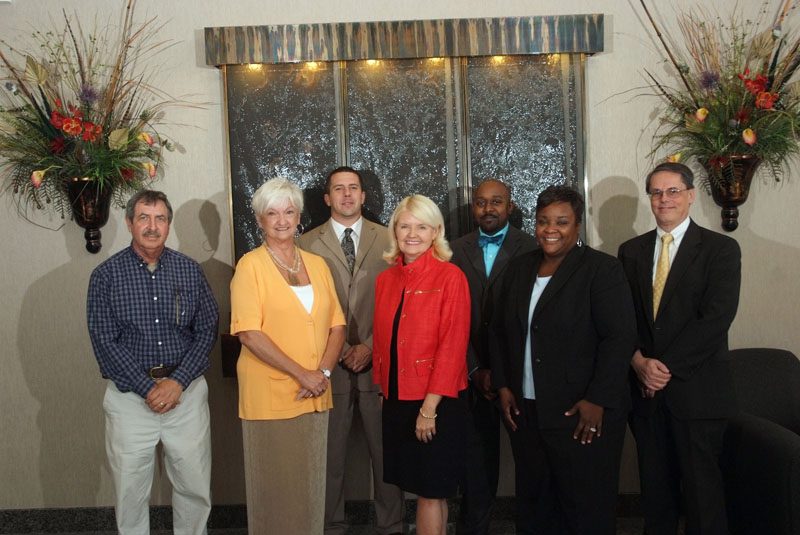 REAP: Reading Enrichment from Away Parents: (l-r) Front Row: Anne Darby, Carolyn Matthews, Tonya Dorsey; Back Row: Marc Epstein, Forrest Alton, Jason Darby, John Hester