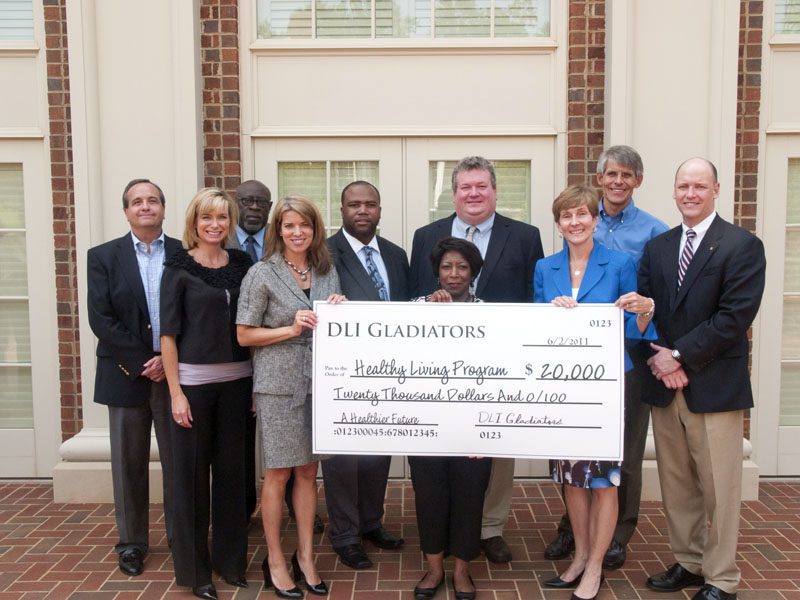 (l-r) Front Row: Annmarie Higgins, Katy Smith (guest of DLI), Tonie Edwards, Becky Godbey; Back Row: David Williams, Harold Thompson, Mitch Kennedy, Ken Tuck, Tom Praktish, Ed Memmott