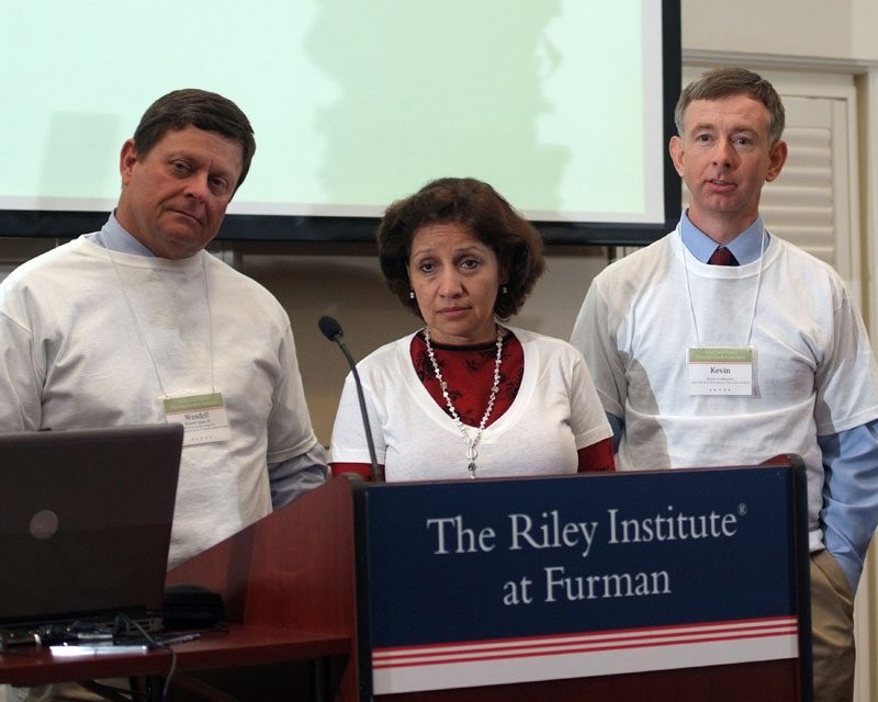 Marking a Difference: (l-r) Wendell James, Cristina Colindres-Kraemer, and Kevin Landmesser