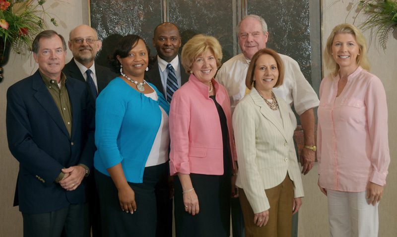 The Triple Nickel Group: (l-r) John Sowards, Grant Jackson, Zelda Waymer, John Cooper, Linda O'Bryon, Ken Childs, Maria Smoak and Susie Shannon