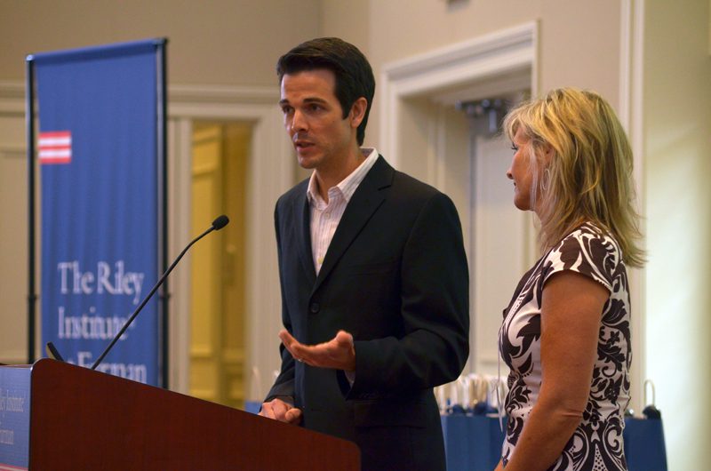 iUpstate: (l-r) Aaron von Frank and Whitney Walters