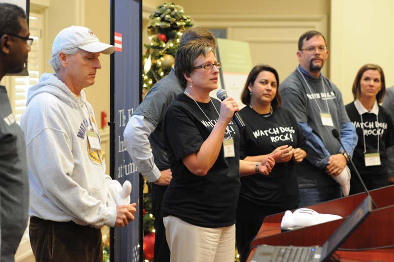 Watch D.O.G.S.: (l-r) Al Squire, Rob Hall, Lauren Simer (speaking), Ashley Cuttino, Kelly Smith and Barbara Fountain