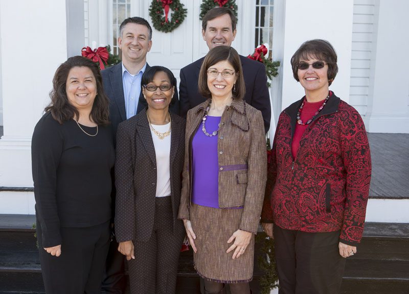 The Dollar $cholars: Row 1 (l-r) Vanessa Garcia, Deb Long, Debbie Nelson, Suzie Foley; Row 2 (l-r) Sean Trask, and Duncan Seaman
