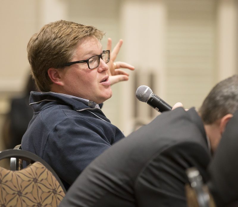 Chris Steed, Trailblazers, asking a question