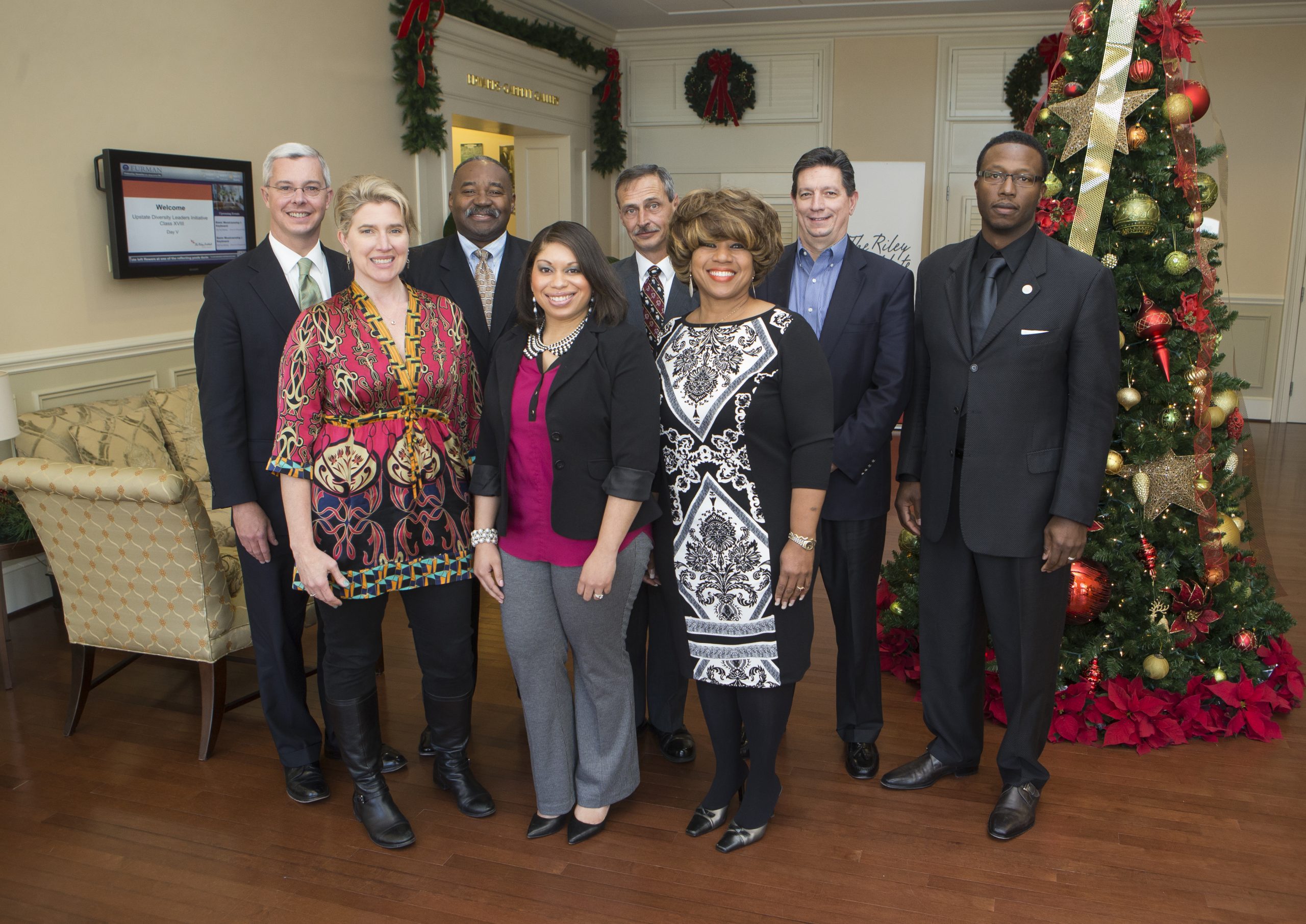 Team All In, Row 1 (l-r): Carey Rothschild, Asha McMillian, Kathy Rivers; Row 2 (l-r): Troy Hanna, Alonzo Thompson, Neal Urch, Vic Koelsch, James White