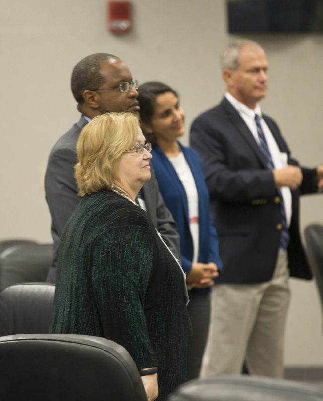 (l-r) Gail Morrison, Alvin Caughman, Ana Gallego and Herman Yoos