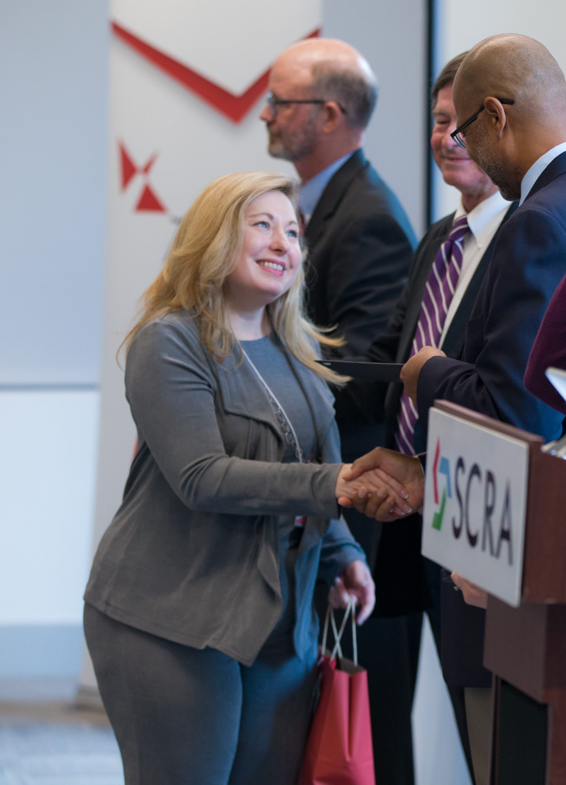 Kristin Cuilla, The Welcome Table, receiving her Riley Fellow certificate