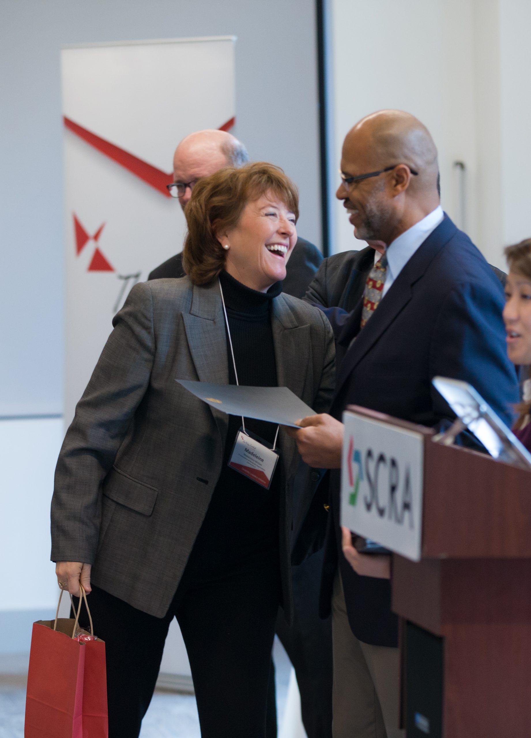 Madeleine McGee, College & Career for Cougars, receiving her Riley Fellow certificate