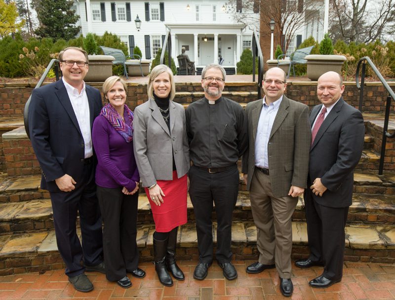Bridge Builders: (l-r) Paul Grosskopf, Pam Davis, Brenda Byrd, Gary Eichelberger, Rich Everly, Ken Miller (Not pictured: Derek McGowan and Kimaka Nichols-Graham)