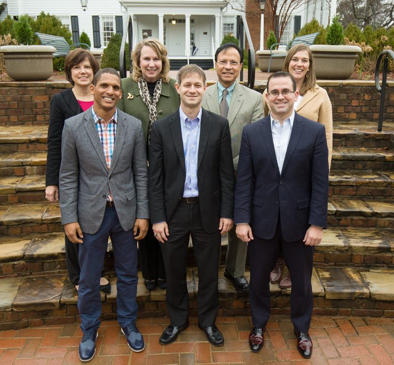 Out and About: Connecting Kids to Opportunities: Row 1 (l-r) Rodney Johnson, Rob Stevens, Neal Collins; Row 2 (l-r) Becky Mann, Linda Hannon, Shafiq Anwar, Anna Cass