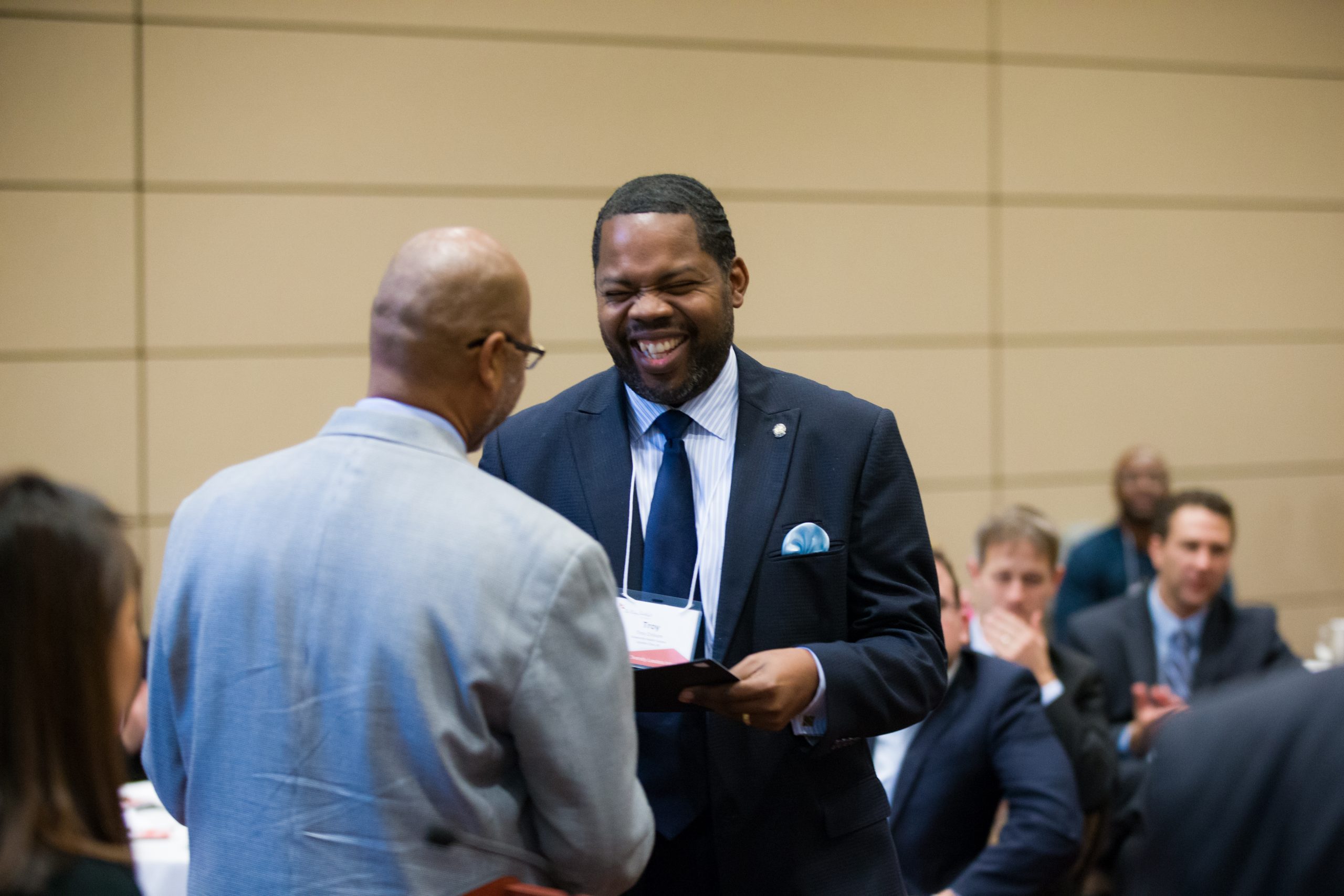 Troy Chisolm, Uni-Form-Ity, receiving his Riley Fellow certificate