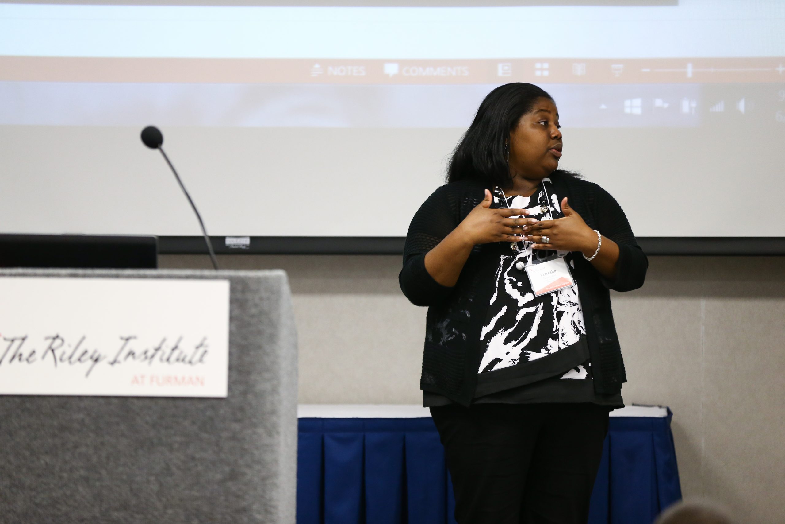 Lacresha Byrd responding, Laurens: Raider Ready
