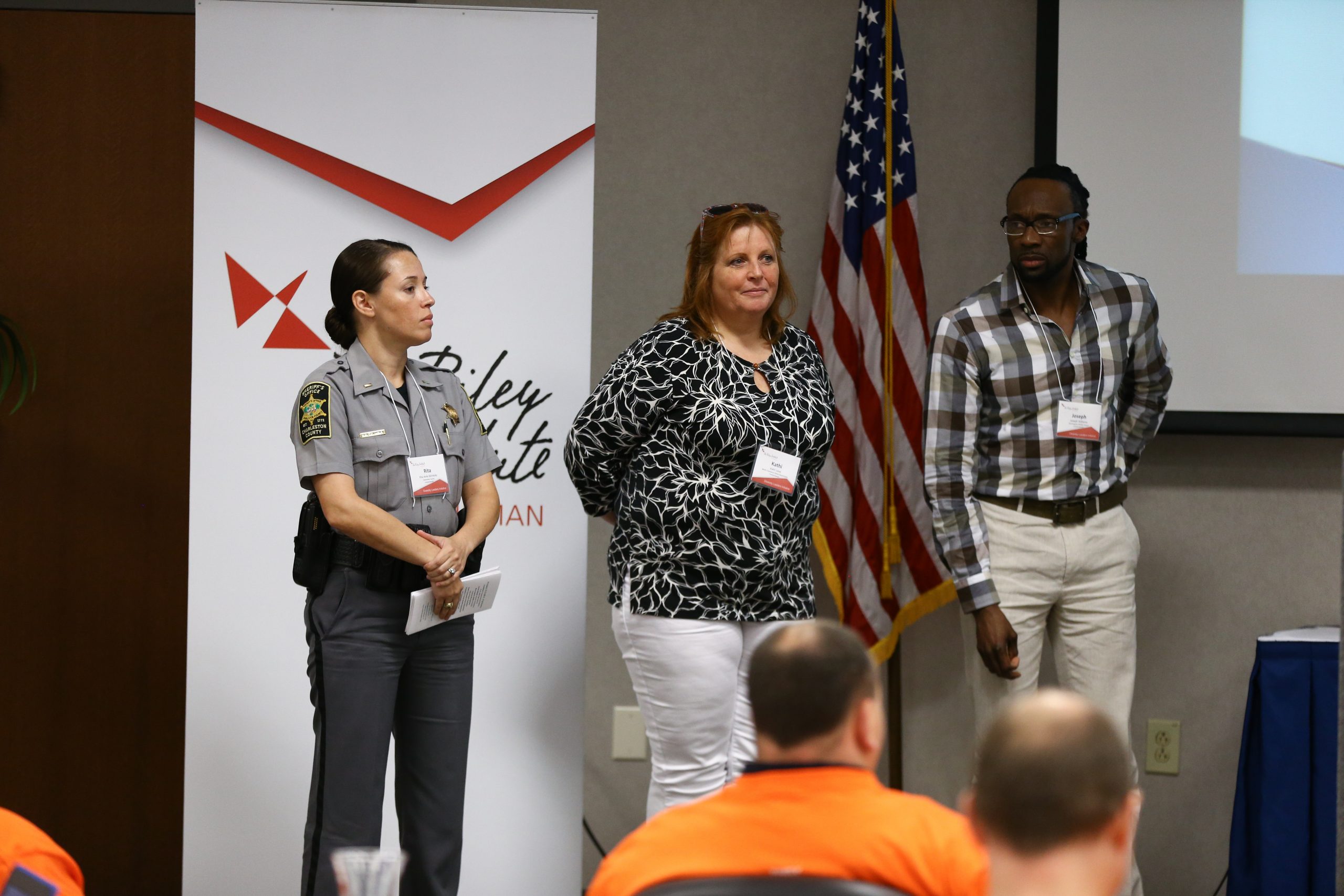 (l-r) Rita Zelinsky, Kathi Love and Joseph Williams, Charleston: A Warrior H.O.M.E.