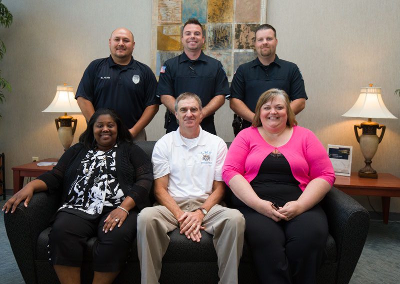 Laurens: Raider Ready: Row 1 (l-r) Lacresha Byrd, Rhett Harris, Sonya Bryant; Row 2 (l-r) Michael Polson, Ryan Bolding, Ross Gambrell