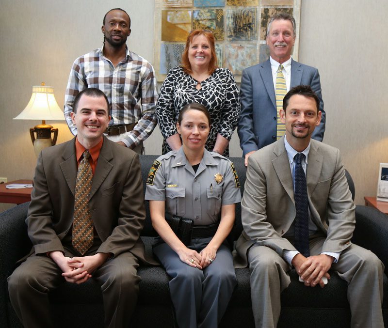 Charleston: A Warrior H.O.M.E.: Row 1 (l-r) Michael Reidenbach, Rita Zelinsky, Jacob Perlmutter; Row 2 (l-r) Joseph Williams, Kathi Love, Kim Wilson