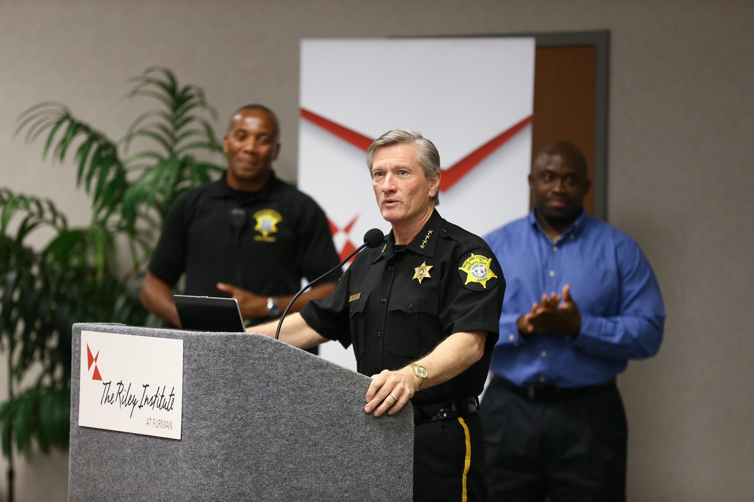 Leon Lott, Sheriff of Richland County, speaking
