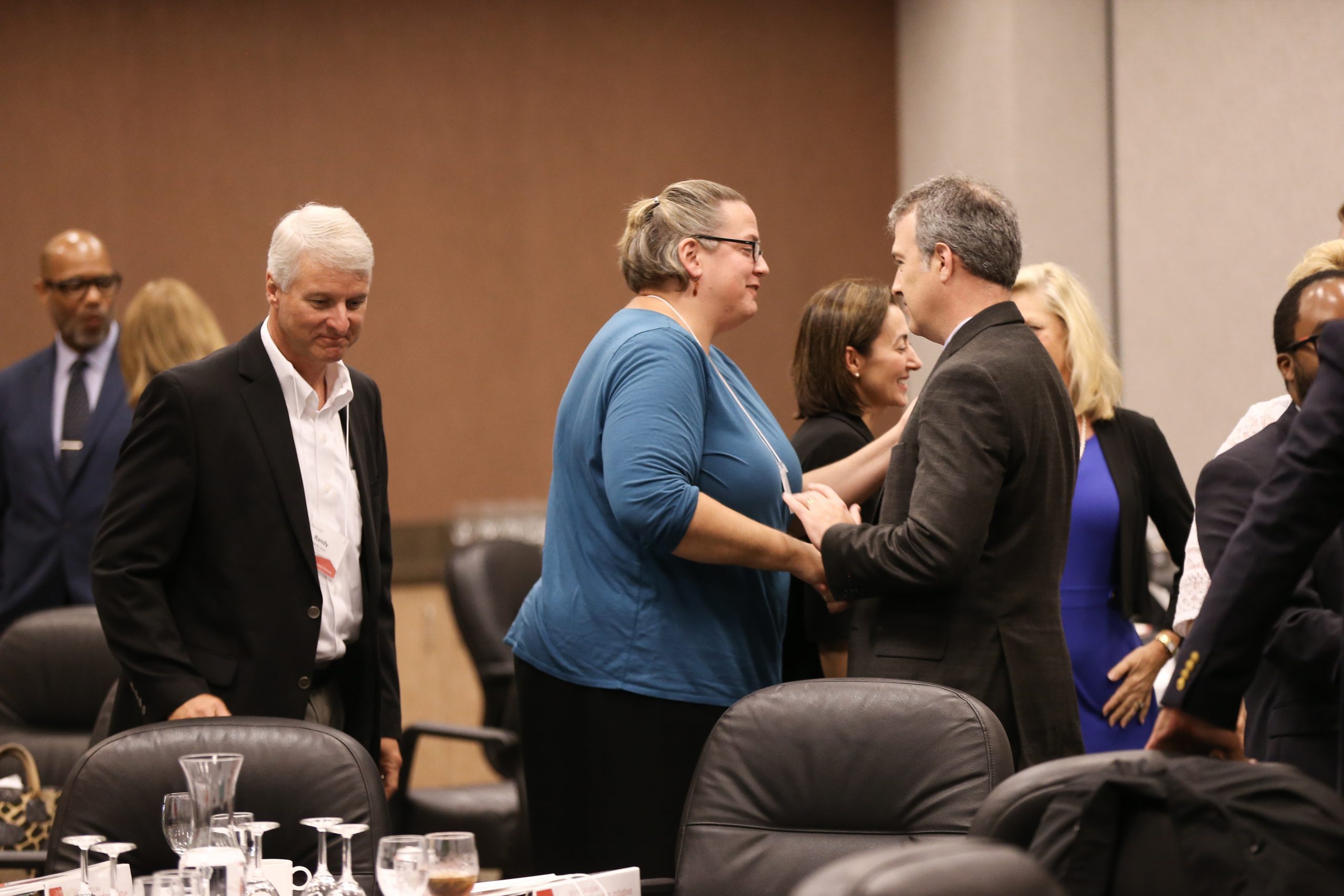 (l-r) Randy Senn, Jen Morrison (Flashes of Hope - Midlands), and Scott Price (A Mother's Voice)
