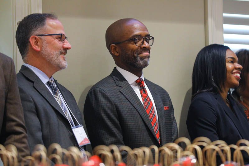 PW Chop: (l-r) Tom Evelyn, Scott Porter, Ricaye Harris