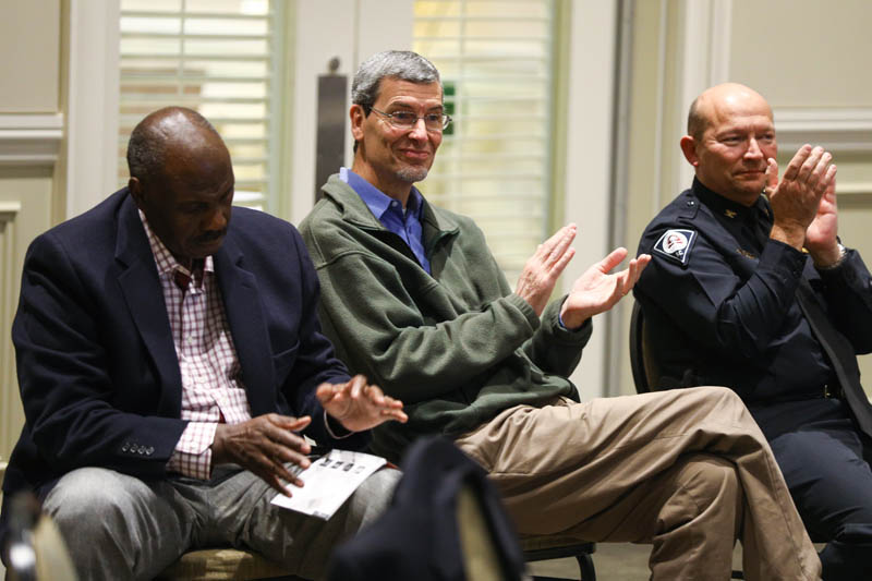 (l-r) Clarence Kegler, David Taylor, Ken Miller, Upstate Class XX, Fall 2015