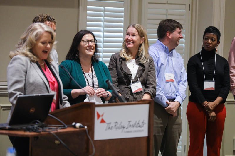 Fostering Hope (l-r): Ann Robinson, Nathalie Morgan, Amy Canosa, Melanie Armstrong, Derek Lewis, Katrice Hardy