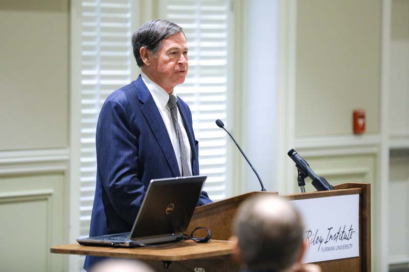 Don Gordon, Riley Institute Executive Director, making remarks