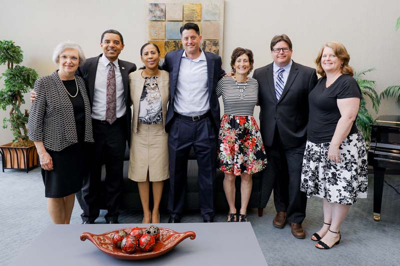 Involve Evolve team members (l-r): Bobbi Kennedy, Mike Reichenbach,Tijuana Hudson, Dave Solano, Cathy Jamieson, Dan Wuori and Heather Sherwin