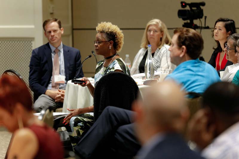 Felicca Smith, H.E.A.L., asking a question