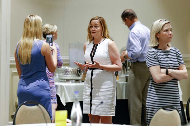 Meghan Barp, Book Bags of Love, speaking with Hanna Perry, DLI intern