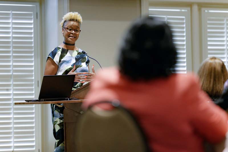 Felicca Smith speaking, H.E.A.L.