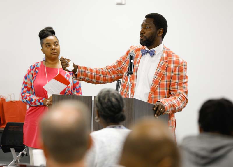 J.R. Green speaking, One Fairfield