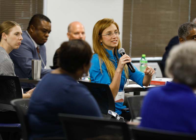 Georgia Mjartan, Project Power Play, asking a question