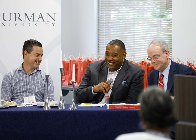 (l-r) Manny Licata, Jermaine Easterwood and Chuck Epps, Food for Thought