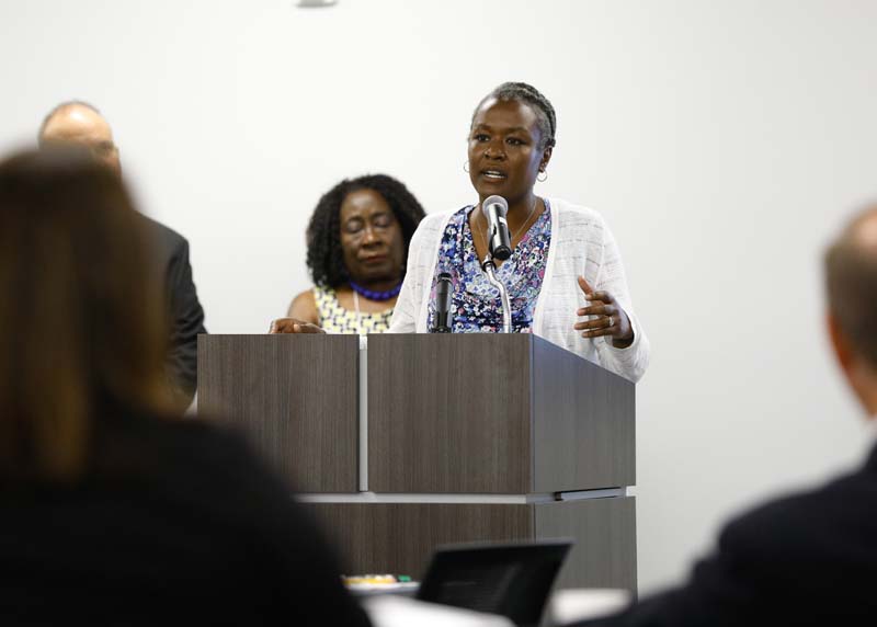 Latoya Dixon speaking, College Bound Kids
