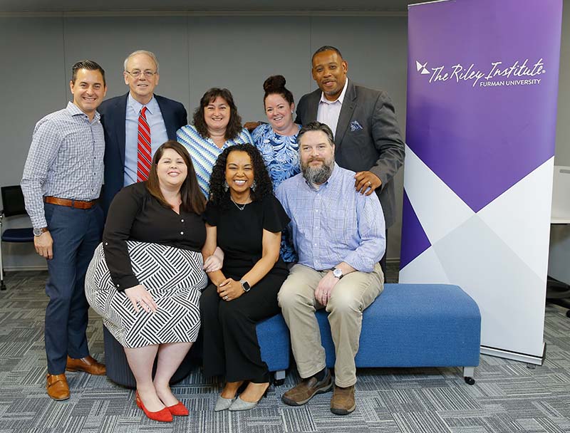 Food for Thought team members: Row 1 (l-r): Elizabeth Harris, Hope Rivers, Scott Huffmon; Row 2 (l-r): Manny Licata, Chuck Epps, Sherry East, Bridget Brown, Jermaine Easterwood