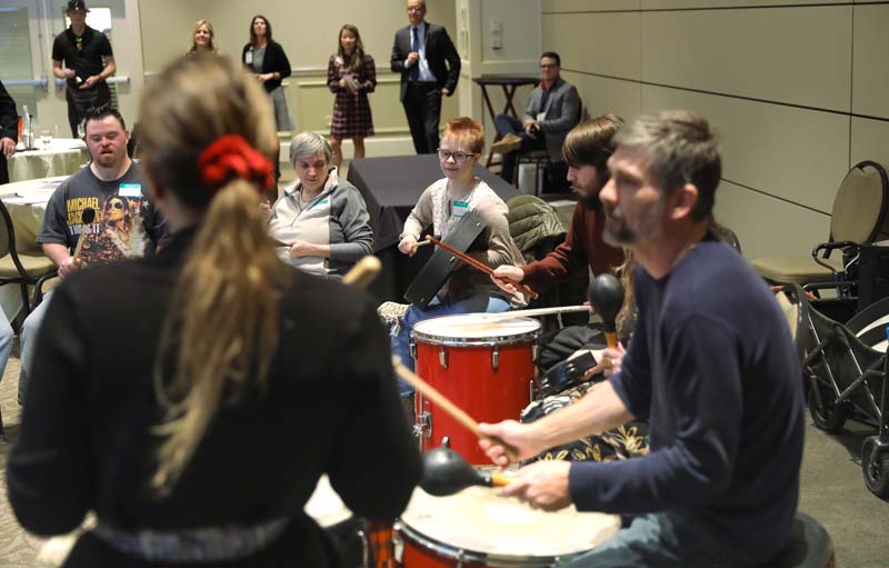 Drumming Up Awareness performing