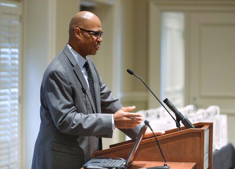 Juan Johnson bringing the program to a close