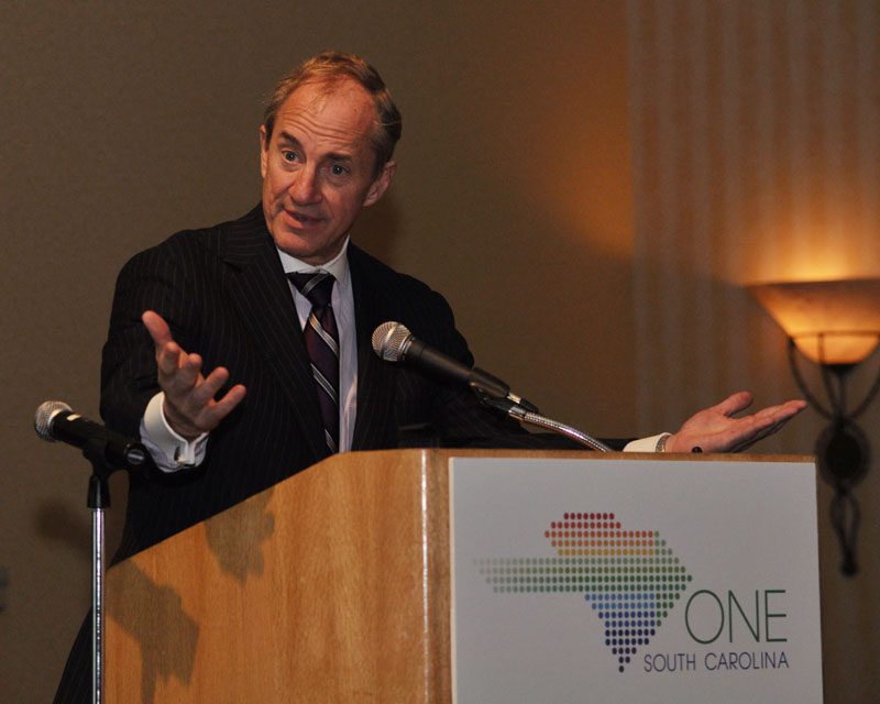 Rod Smolla, President of Furman University, speaking about 