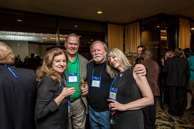 (l-r) Linda and Gene Brees, and Tom and Susan Moran