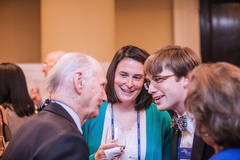 Jeffrey Graham and his wife talking with Secretary Riley