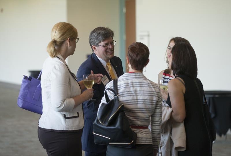 Furman President Elizabeth Davis and Charles Davis