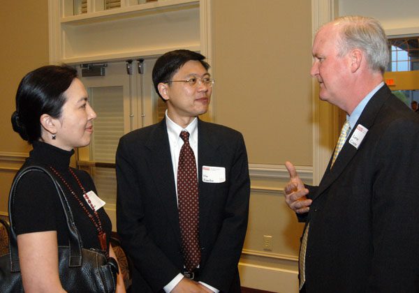 Lorne Craner speaking with guests