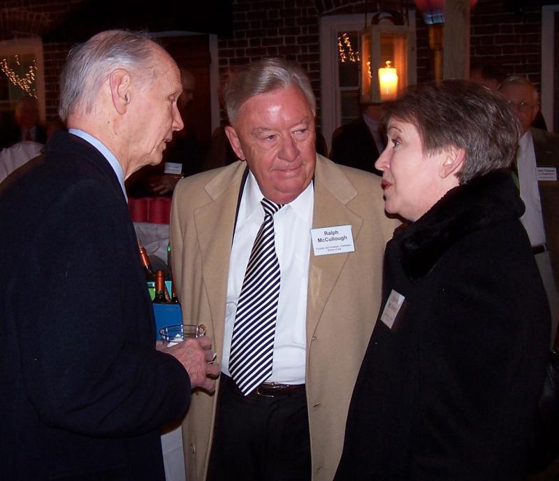 Secretary Riley with guests